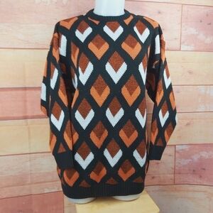 VINTAGE crew neck knitted sweater size large
